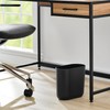 iDesign Small Slim Plastic Bathroom Trash Can, Garbage Can for
