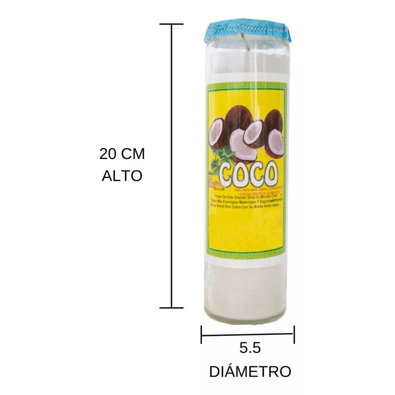 CEB 4 Veladoras Esotéricas Coco