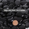 Calofulston 2.2LB Black Rock, Small River Stones Pebbles for Plants,
