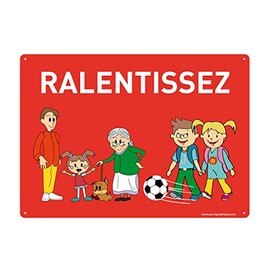 AUA SIGNALETIQUE 202136-AP-p-210x150 Product Information: Sign, Slow Down Child Presence, 210 x 150 mm