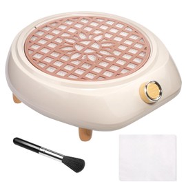 Nail Dust Collector Vacuum with Reusable Filter & Dusting Brush, Dust Collector Nails Professional, Electric Dust Suction Machine Manicure Pedicure Tool for Acrylic Nail Polishing,Salon & Home