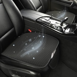 West Llama Car Seat Covers for Summer,Ice Silk Bottom Seat Covers for Cars Include 2 Piece Front Driver Seat Pad Mat Universal Fits 90% SUVs,Cars,Sedans(2Piece-Black)