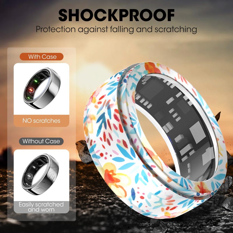 FitTurn [1 Pcs] Silicone Ring Cover for OuraRing Gen3/ULTRAHUMAN Ring