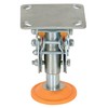 Vestil FL-LKH-6 Floor Lock, Steel/Poly, 6-7/16" to 7-5/8"