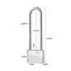 Sarini Extended Padlock with 4 Keys 38mm Heavy Duty Padlock