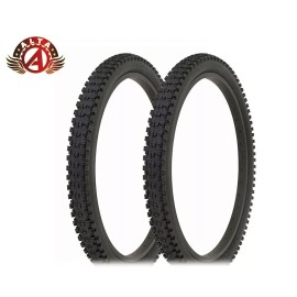ALTA Bicycle Tire 24" x2.35 " Black MTB Knobby Tire (2) Tire Tread 24" Bicycle