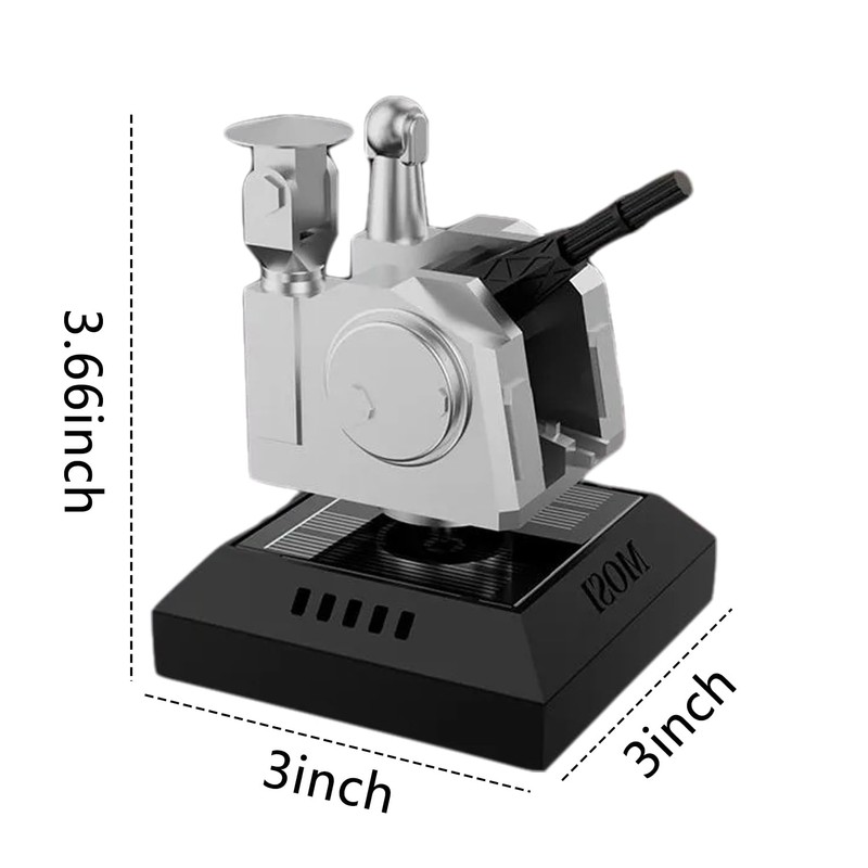Solar-Powered Tank Shaped Car Aroma Diffuser, Rotating Vehicle Air Freshener