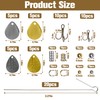 FUSIGO 140pcs Spinner Making Kit Fishing Lure Making Supplies DIY