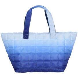 iscream 22" x 11.5" Overnight Puffer Travel Tote Bag with Dual Handles and Zipper Closure - Underwater Ombre