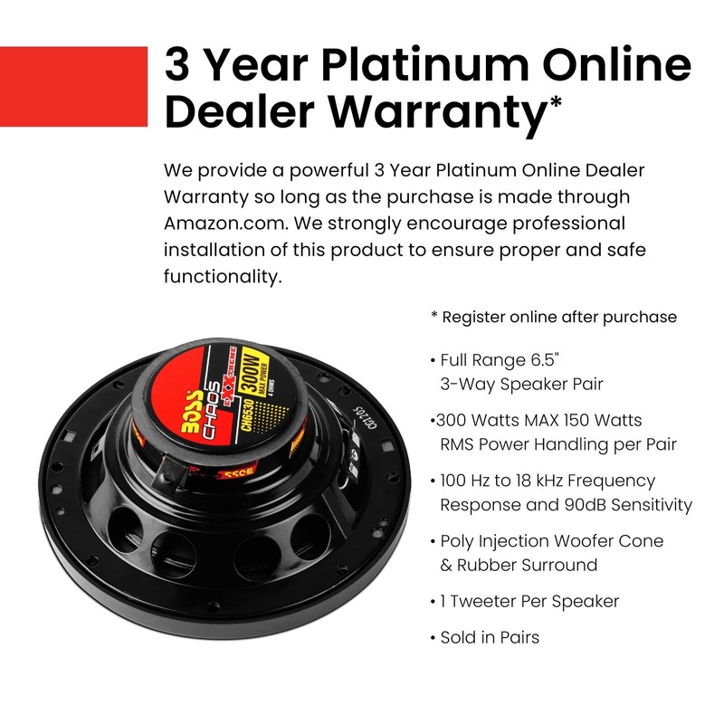 BOSS Audio Systems CH6530 Chaos Series 6.5 Inch Car Door