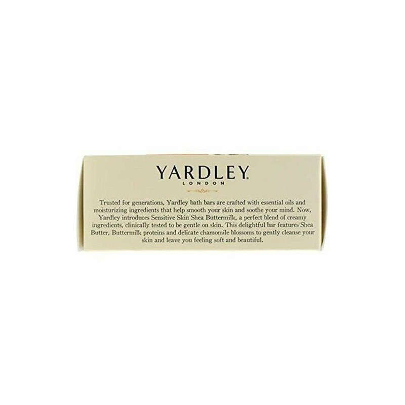 Yardley London Shea Buttermilk Moisturizing Bath Bar with Chamomile 4.25