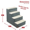 Majestic Pet 4 Step Portable Dog Stairs for Small Dogs
