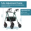 ELENKER All Terrain Rollator Walker for Seniors with 10” Wheels,