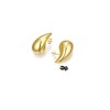 Tear Drop Earrings For Women, Chunky Gold Hoop Lightweight Hollow