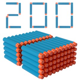 lififun 200-Dart Refill Pack Foam Darts Compatible with Nerf N-Strike Elite & Elite 2.0 for All Blasters That Use Elite Darts Blue