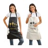 QuQuRuan Kitchen Apron with Hand Wipe Aprons for Women with