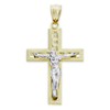 Charm America - Gold Two-Tone Classic Crucifix Charm - 10