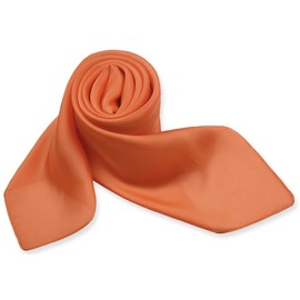 corciova Flame 27.5 x 27.5 Solid Color Square Silk Like Head Hair Scarf Stain Neck Wrapping