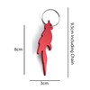 Komonee Parrot Red Bottle Opener Key Chain Metal Wildlife Bird