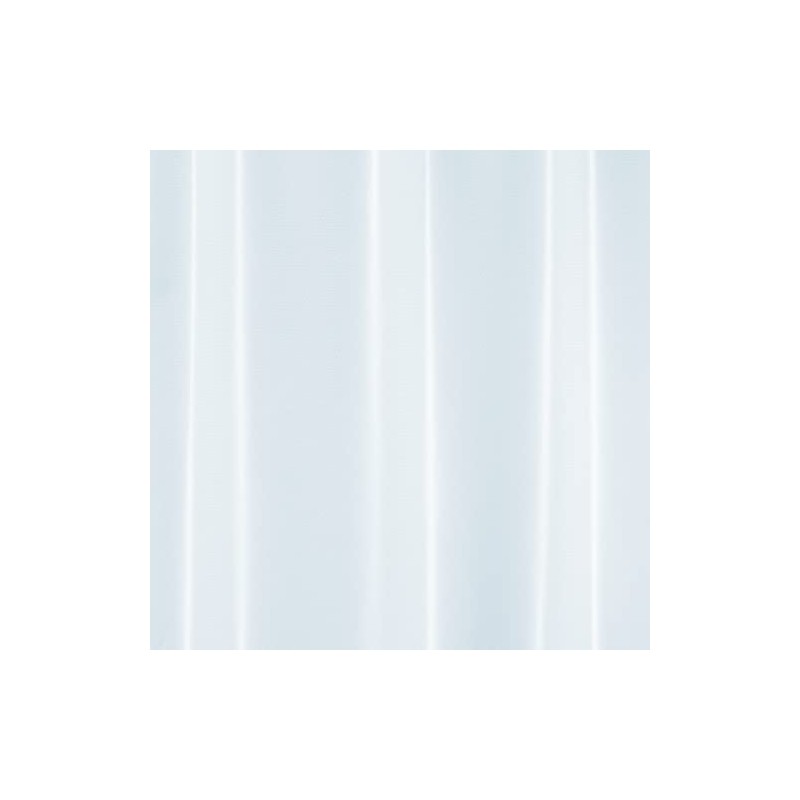 NetCurtainsUK Plain Lead Weighted Voile Net Curtain in White -