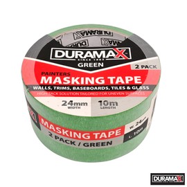 Duramax Painters Masking Tape, 10 Meter x 24 mm Width (Pack of 2)
