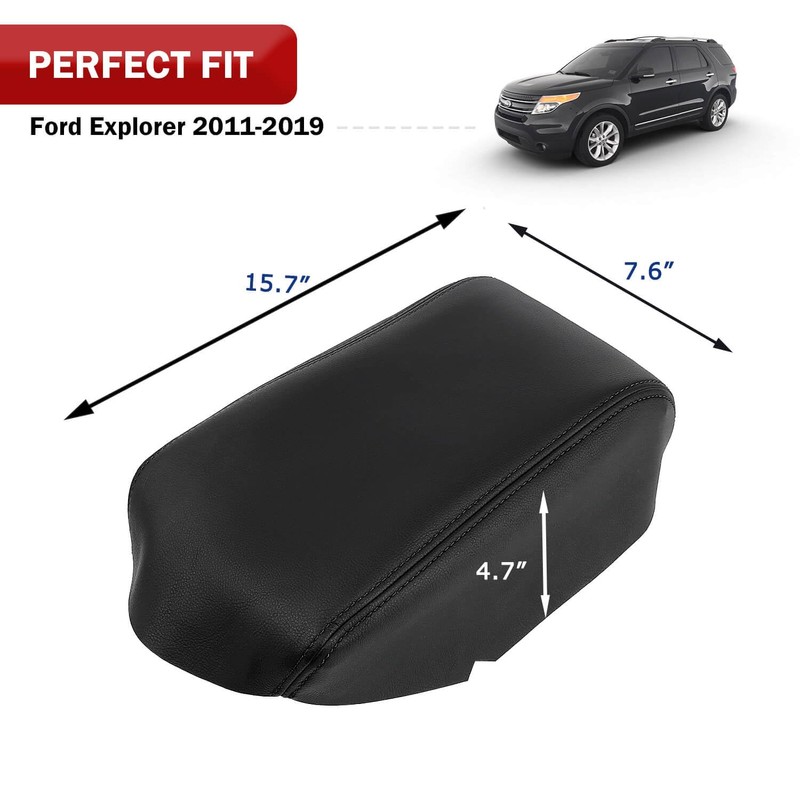 KBH Front Center Console Armrest Cover Replacement for Ford Explorer