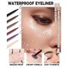Eyeliner Waterproof Black, 2 Pieces, Soft & Smooth Glide Gel