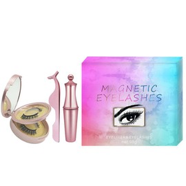 3D Magnetic Eyelashes and Eyeliner Set Makeup Magnetic Lashes Eyeliner Tweezers Set Make Up Tool