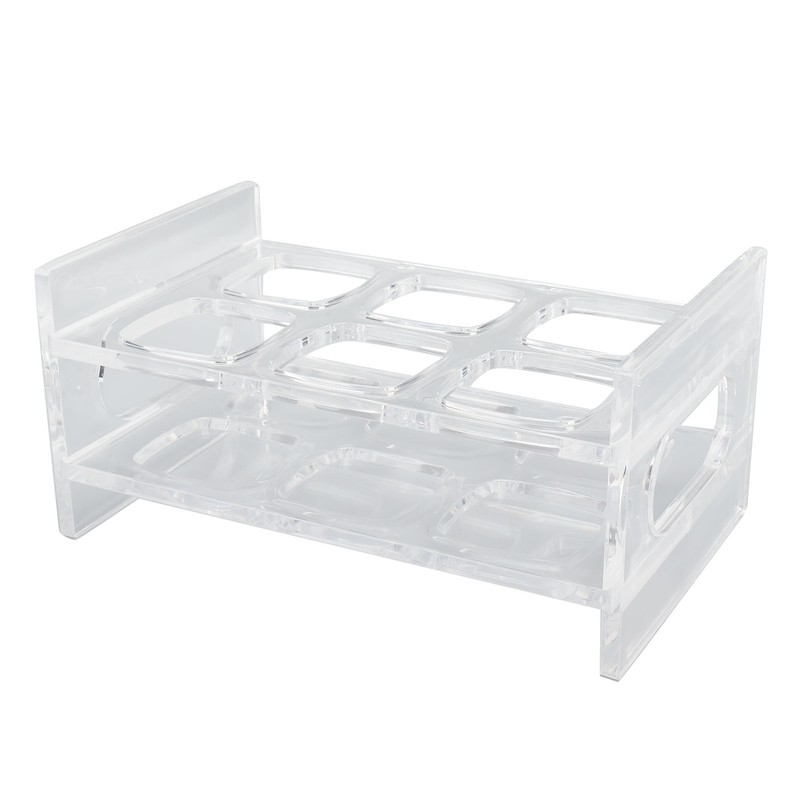 Acrylic Shot Glass Holder Carrying 6 Square Transparent Liquor Cup