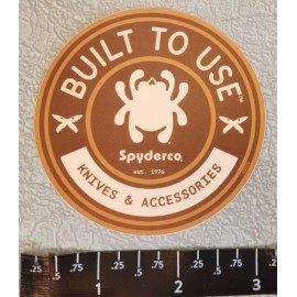 Syderco Spyderco Built to Use Knives Vinyl Sticker Decal SHOT Show OEM Original