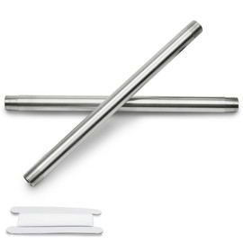 Bwintech 2 pieces 300 mm 3/8 inch male thread × 3/8 inch male thread BSP stainless steel 304 pipe fittings