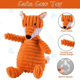 AMFUN 11-Piece Dog Toy Set, Dog Toy Small Dogs, Plush Dog Toy with Squeaker, Squeaky Chew Toy for Small Medium Dogs, Plush Toy