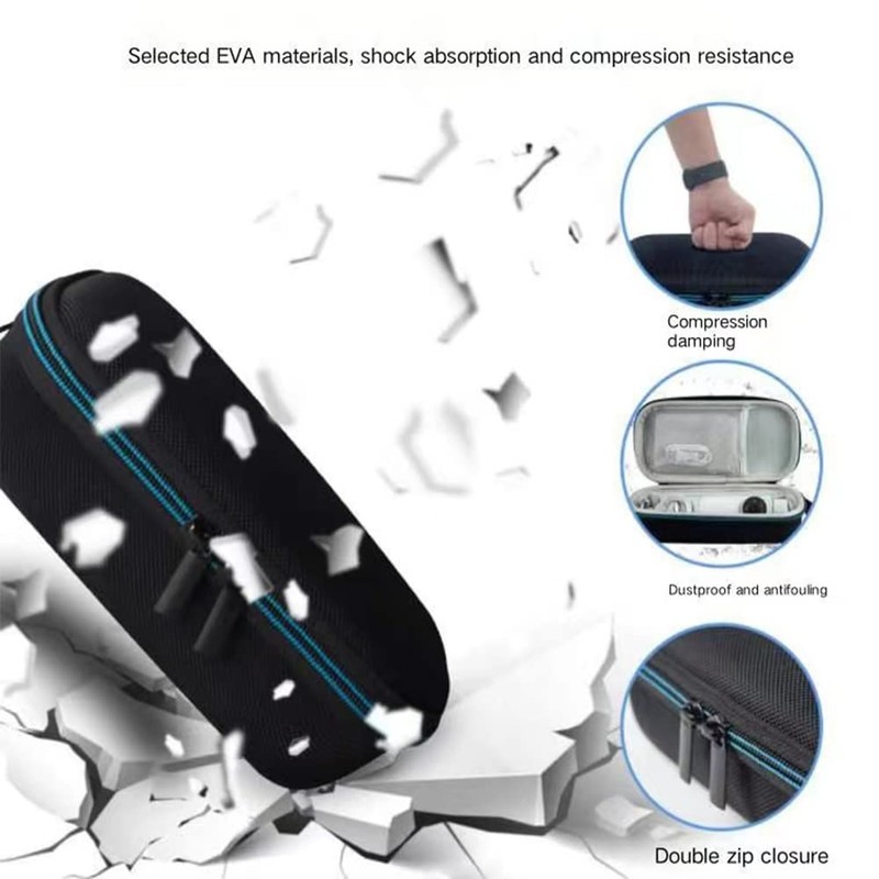 ZLiT Insta360 Flow用ハードケース EVA耐衝撃保護ストレージバッグ Insta360フロージンバルスタビライザー用キャリングケース (ブラック)