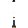 Lucas Mckearn Etoile Steel Small Pendant with Black Finish PD00118B-1