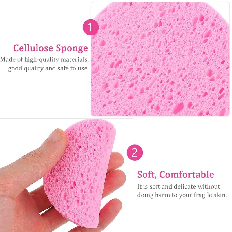 Pack of 20 Compressed Face Sponges, 60 x 6 mm