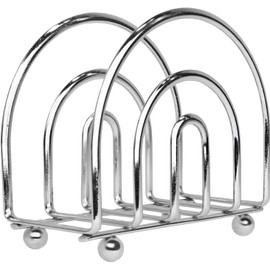 U Chef Servilletero para Mesa y Comedor de Cocina, Dispensador de Servilletas de Metal, Soporte para Servilletas, Decoración de Cocina y Hogar (Plateado)