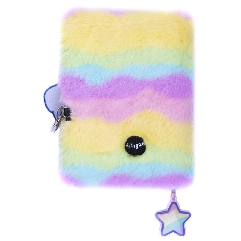 Fringoo® Girls Boys Plush A5 Notebook Diary 3D with Padlock