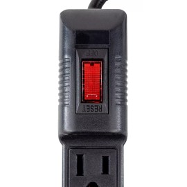 Cnx Barra Multicontacto De 6 Tomas Polarizadas De 20cm Negro