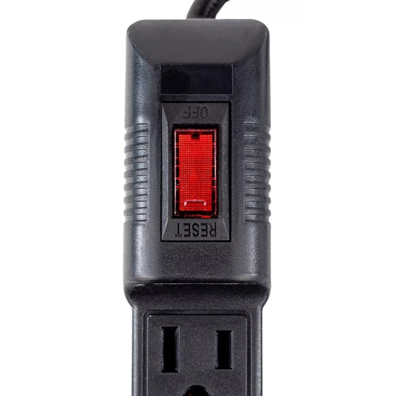Cnx Barra Multicontacto De 6 Tomas Polarizadas De 20cm Negro