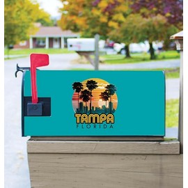 Tampa Florida Design C Souvenir Magnetic Mailbox Cover