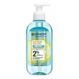 Garnier Express Aclara Limpiador Purificante Para Piel Con Tendencia Al Acné 200 ml