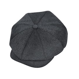 jerague Wool Newsboy Cap for Men Women Classic Vintage Gatsby Lvy Cabbie Hat Flat Beret Cap Adjustable