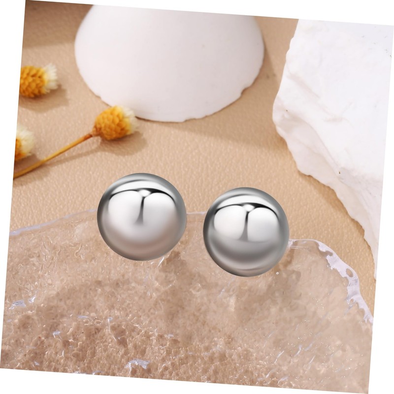 TOVINANNA Half Ball Earrings for Women Elegant Lightweight for Gifting