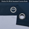 SimpleHome Navy Blue Ombre Room Darkening Curtains for Living Room,