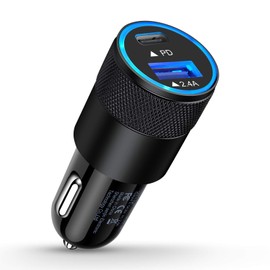 AILKIN Cargador de coche PD USB C de 30 W, USB tipo C, bloque de carga rápida                                                                         