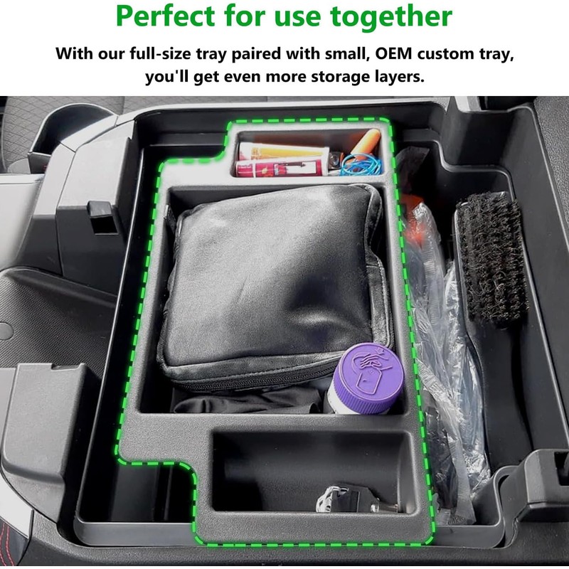 JOJOMARK Center Console Organizer Tray fits for 2022-2025 GMC Sierra/Chevy