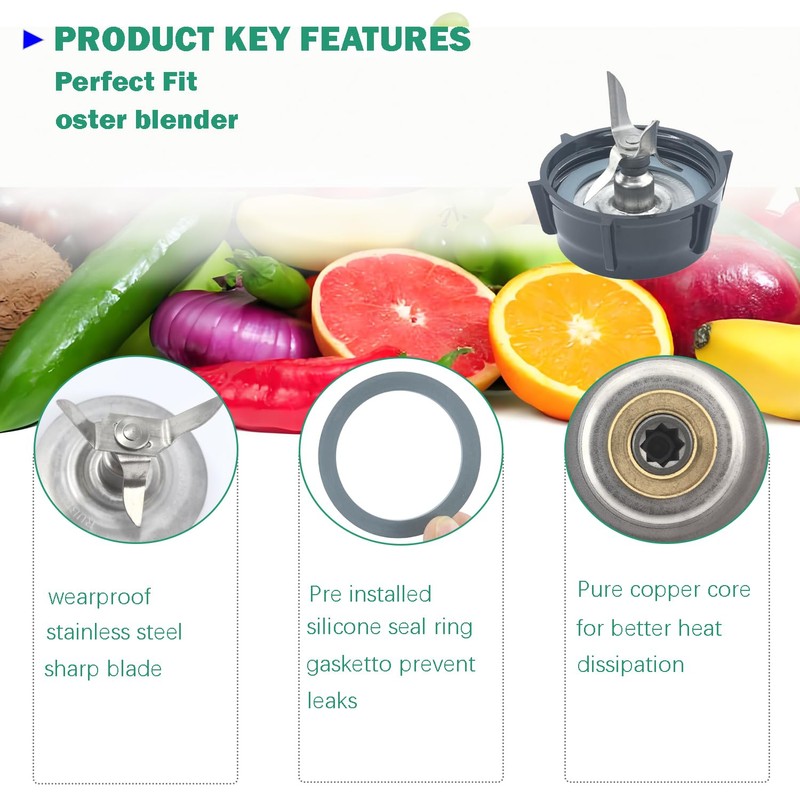 BRAVER LEMON For Oster Blender Replacement Parts Blender Ice Blade