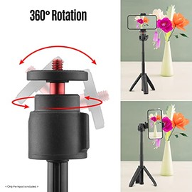 Mini Trípode Cámara Tripie para Celular Tripie Portable Extensible Trípode Soporte con 4 Niveles de Altura Ajustable para Teléfono Cámara Selfie...   