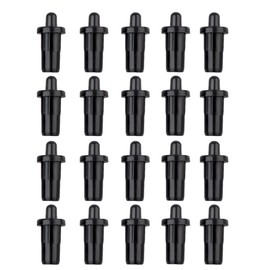 20Pcs Black Plastic Shutter Spring-Loaded Repair Pins Damper Replacement Plantation Shutters Repairing Pin Cabinet Door Spring Fasteners Furniture Fittings