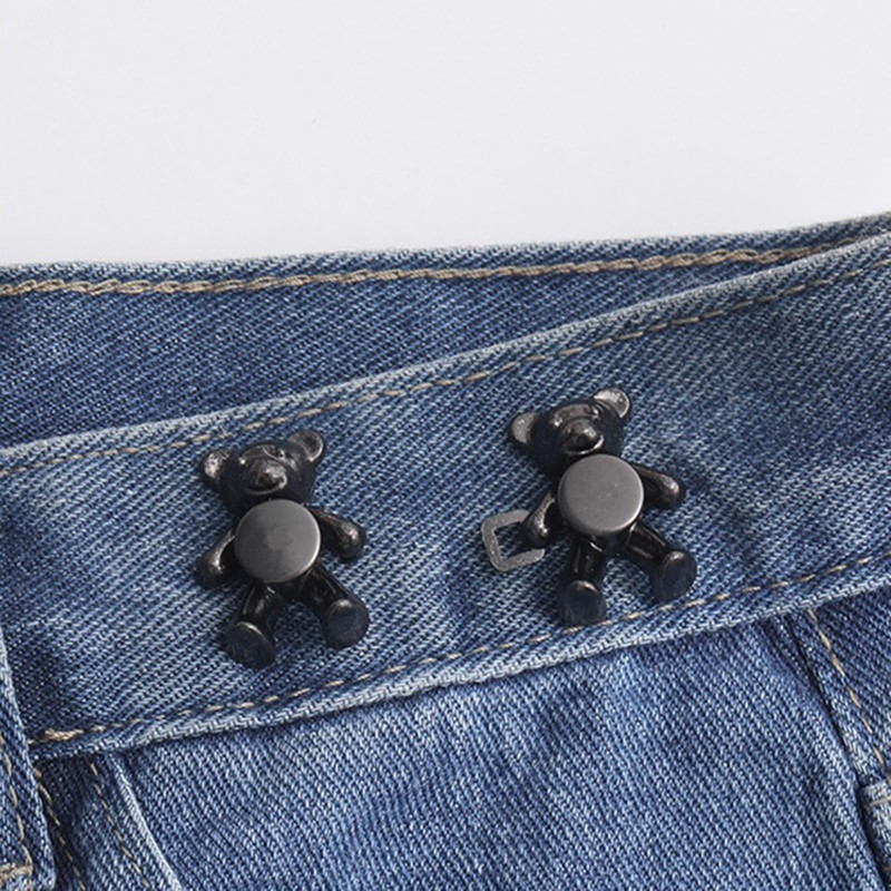 LRITER Button Pins for Jean, Adjustable Jean Buttons for Loose